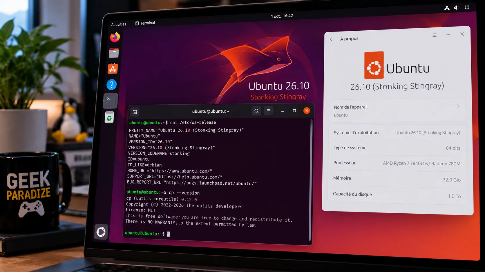 Bureau ubuntu 26.10
